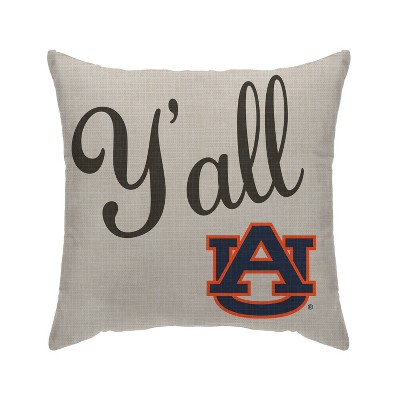 NCAA Auburn Tigers Y'all Decorative Throw Pillow