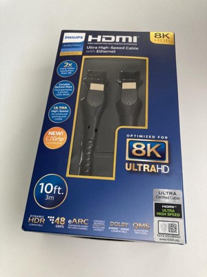 Philips 4' High Speed HDMI Cable with Ethernet EZGrip Connector