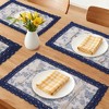 REGALWOVEN Rustic Placemats Set of 6 Placemats for Dining Table Decor Washable Kitchen Table Mat with Lace Trim - 2 of 4