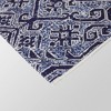 9'2"x12' Paisley Outdoor Rug Blue - Threshold™: Weather-Resistant Traditional Area, Woven Polypropylene - 4 of 4