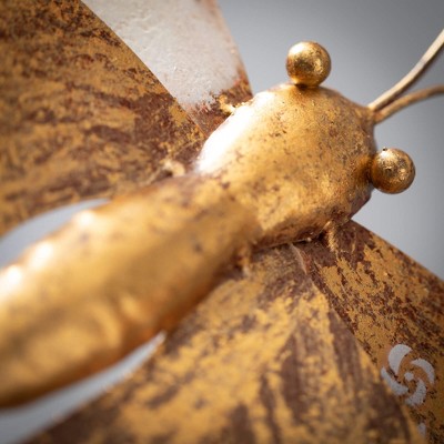 Copper Butterfly Garden Stake with Weather-Resistant Metal