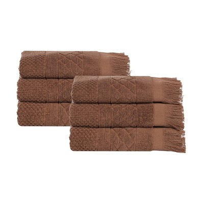 Cotton Geometric Jacquard Plush Soft Absorbent Bath Towel Set by Blue Nile Mills