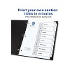 Avery Pre-Printed 8-Tab Numeric Dividers Customizable 11822 - 4 of 4