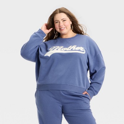 Women's Mother's Day "Mother" Graphic Sweatshirt - Navy