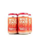 Wild State Raspberry Hibiscus Hard Cider - 4pk/16 fl oz Cans