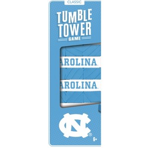 MasterPieces Real Wood Block Tumble Towers - NCAA UNC Tar Heels - 1 of 4