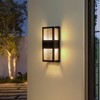 LLHZSY Modern Integrated LED 3000K Star Outdoor Wall Lantern Sconce - 5 1/2"W x 13"H - 2 of 4