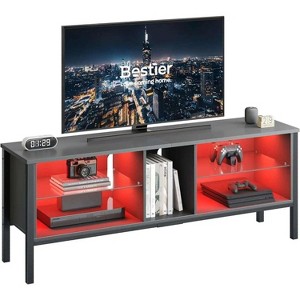 Bestier Gaming TV Stand for 70 Inch TV, Gaming Entertainment Center with LED Lights - 1 of 4