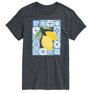 Men's - Instant Message - Mediterranean Lemons Short Sleeve Graphic T-Shirt - 1 of 4