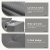 Whisen Minimalist L-shaped Modular Sectional Sofa, Convertible Corduroy Foam-Filled Floor Couch Set - 4 of 4