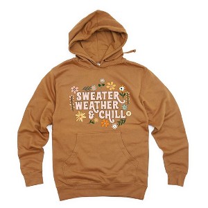 Simply Sage Market Women's Graphic Hoodie Sweater Weather and Chill - 1 of 3