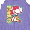 Girls' - Peanuts - Peanuts Snoopy Woodstock Graphic Sleeveless Aline Dress - 2 of 4