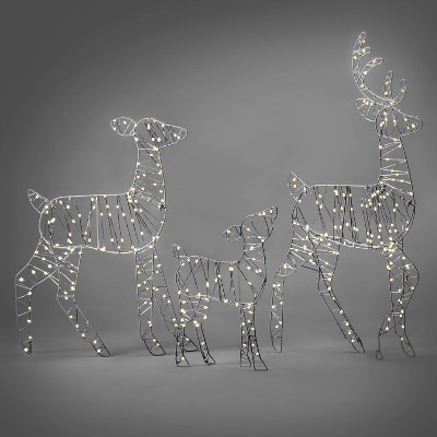 36in Deer Family Christmas LED Novelty Sculpture - Wondershop™