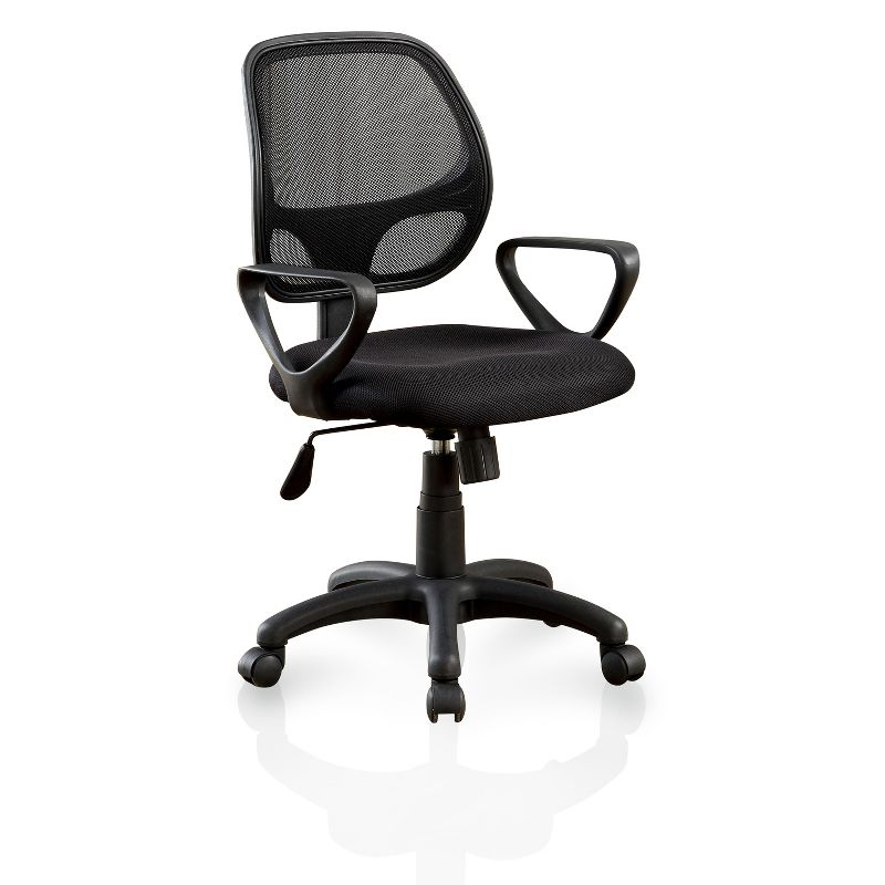 Denmar Padded Mesh Adjustable Office Chair Black - miBasics, 1 of 6