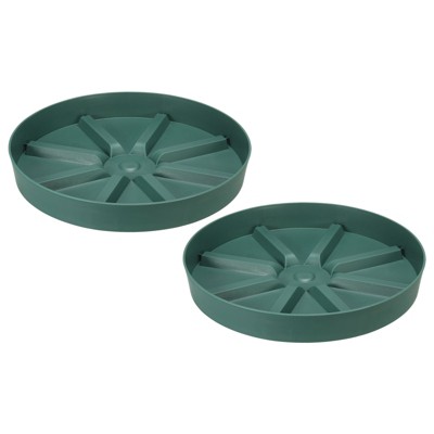 Unique Bargains Lightweight Sturdy Durable Nordic Minimalist Plant Saucers 2 Pcs
