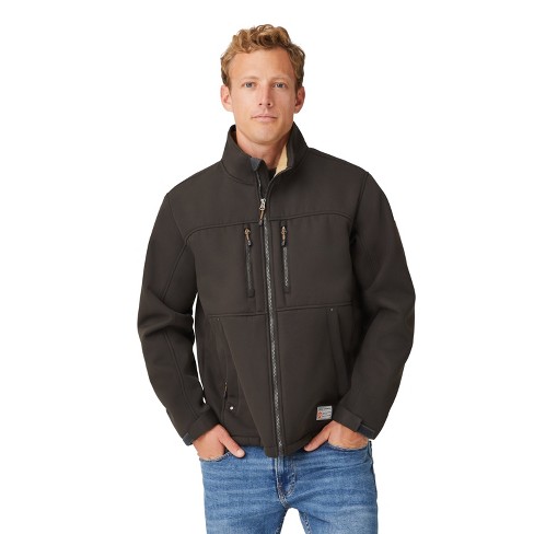 Free Country Men's Craftsman Burly Canvas Softshell Jacket Fudge L : Target