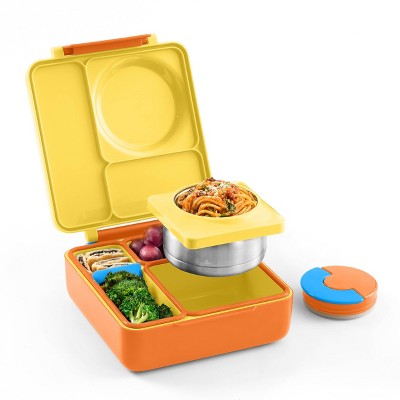 OMIEBox Insulated Bento Lunch Box with Leakproof Thermos Food Jar 3 Compartments
