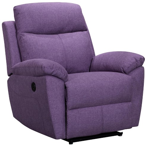 Fc Design Manual Recliner With Overstuffed Cushions And Pillow Top On  Single Sofa Chair For Living Room And Bedroom : Target