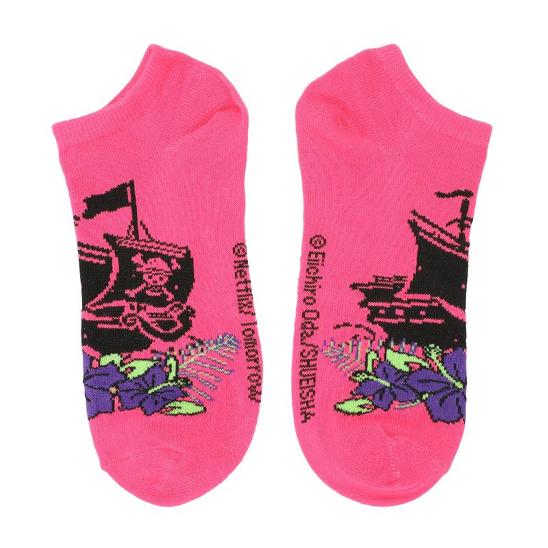 One Piece Straw Hat Pirates Adult 5-Pair Ankle Socks, 5 of 7