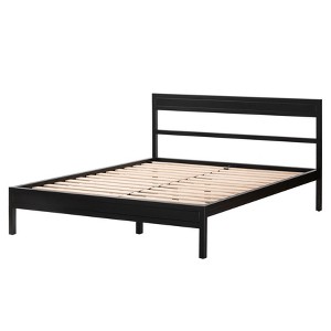 MH London Skye 37" Iron Sleigh Bed in Black - 1 of 4