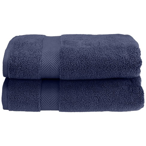 Plazatex Luxurious All Season Towel Set Durable and Breathable Material 6  Piece Navy