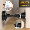 DOMETOUR Magnetic Door Stoppers 2 Pack – Stainless Steel Heavy Duty Holder for Wall/Floor, No Drill, Keep Door Open, Strong Magnet - 3 of 4