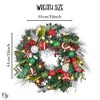 Merry and Bright Bold Christmas Sparkling Wreath, Red and Green Onrament Baubles and Stocking Decor , Holiday Door| OrnamentallyYou - 4 of 4