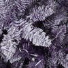 7.5FT Purple Gradient Pencil Christmas Tree – Prelit with 100 Dual Color LEDs,Snow Flocked,320 Branch Tips,Metal Stand - 3 of 4