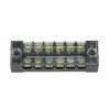 Unique Bargains Dual Row Screw Terminal Strip Pre Insulated Terminal Barrier Strip Bus Bar 600V 15A and 6 Positions 5 Set - 3 of 4