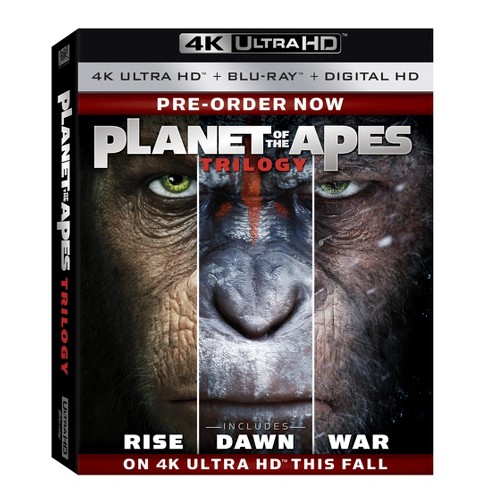 Planet Of The Apes Trilogy 4kuhd Blu Ray Digital Target