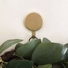 Attract 2pc Magnetic Indoor Outdoor Christmas Wreath Hanger Textured Gold - 2 of 3