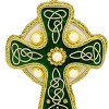 Slickblue Celtic Style Hanging Ornament, Velvet Embroidery & Beads, Holiday Decor, Desgins Options - 3 of 3