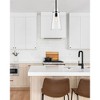 Kira Minimalist One-Light Pendant - Modern Steel Design for Kitchen or Living Area - 3 of 4