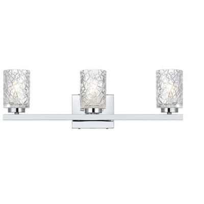 Elegant Lighting Cassie 24 inch Wall Sconce in Chrome