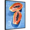 23" x 28" Bold Papaya II by Jennifer Paxton Parker Framed Canvas Wall Art Print - Amanti Art: Modern Decor, Food Drink Theme - 2 of 4