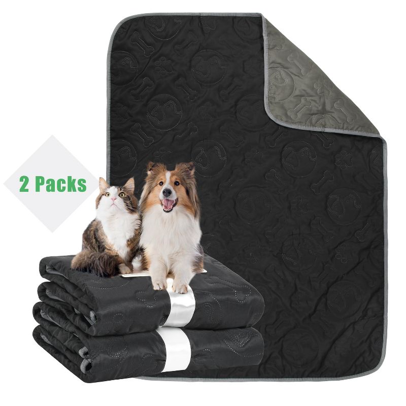 Kritter Planet Waterproof Pet Blanket for Dogs Cats, Pack of 2, Washable Pet Couch Cover, Bed Sofa Furniture Protector Mat, 1 of 9