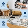 2x6 FT Modern Washable Area Rug, Floral Throw Carpet with Non Slip Backing, Low Pile Stain Resistant Floor Cover for Living Room, Beige - 4 of 4