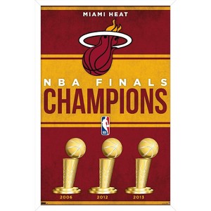 Trends International NBA Miami Heat - Champions 23 Framed Wall Poster Prints - 1 of 4