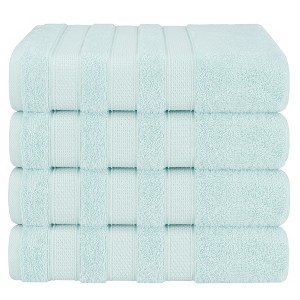 American Soft Linen 4 Piece 100% Cotton 27x54" Salem Bath Towel Set - 1 of 4
