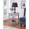 Breighton Home Amy 1 Drawer End Table with Shelf Gray - 2 of 4