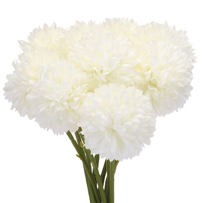 Unique Bargains Silk Chrysanthemum Faux Artificial Flower for DIY Craft Wedding Decoration 10 Pcs