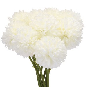 Unique Bargains Silk Chrysanthemum Faux Artificial Flower for DIY Craft Wedding Decoration 10 Pcs - 1 of 3
