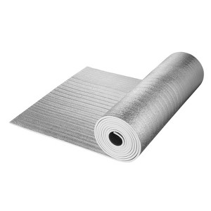 VEVOR Double Reflective Insulation Roll, Foam Core Radiant Barrier, 15.1mm 48 in x 25 ft, Thermal Insulation Roll for Window RV Roof,Silver - 1 of 4