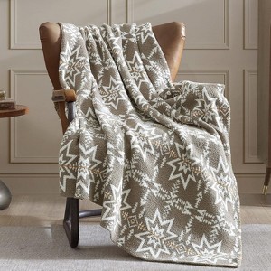 Walensee Boho Throw, 50"x60" Soft, Warm Shaggy Microfiber. Aztec/Western Couch/Bed Decor - 1 of 4