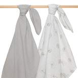 Living Textiles Baby Organic Muslin Blanket Set - Dandelion - 2pk