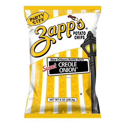 Zapp's New Orleans Kettle Style Sweet Creole Onion Potato Chips - 8oz ...