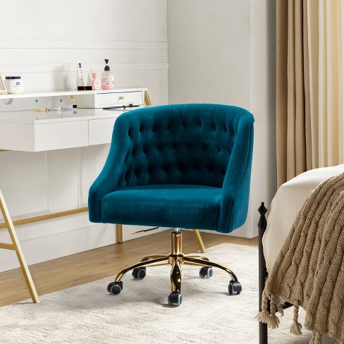 14 Karat Home Office Task Chair, Modern Vegan Leather Swivel