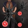 PartyWoo Foil Balloons Black Star 42 27 22 Inch 10 pcs - 2 of 4