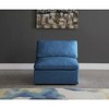 Meridian Furniture,Plush Velvet Standard Comfort Modular Armless Chair - 2 of 4