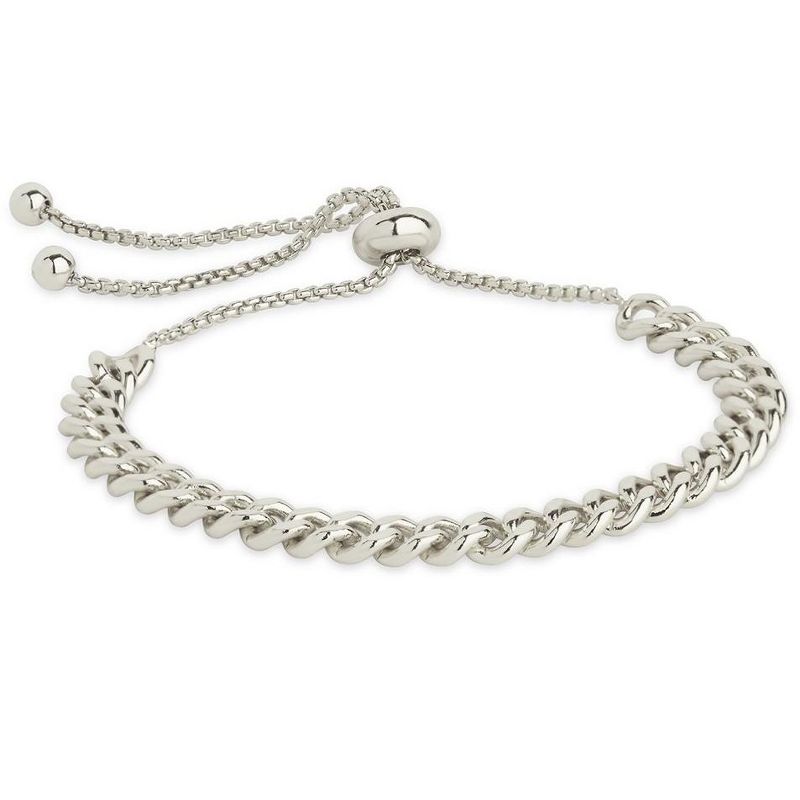 SHINE by Sterling Forever Adjustable Chain Link Bolo Bracelet, 5 of 7